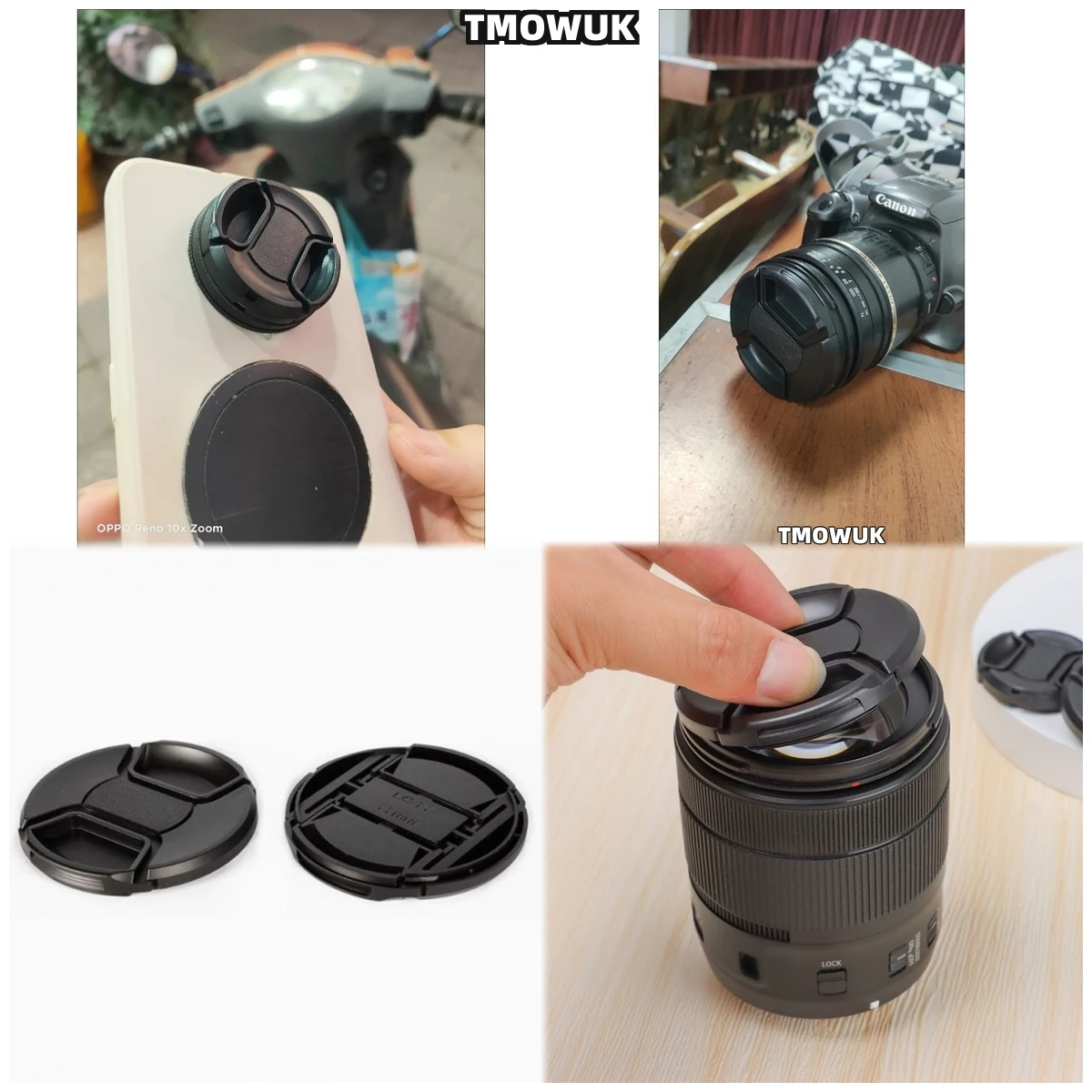 Canon Camera Eos M50 Mark Ii - Copriobiettivo Protettivo a Scatto con Chiusura