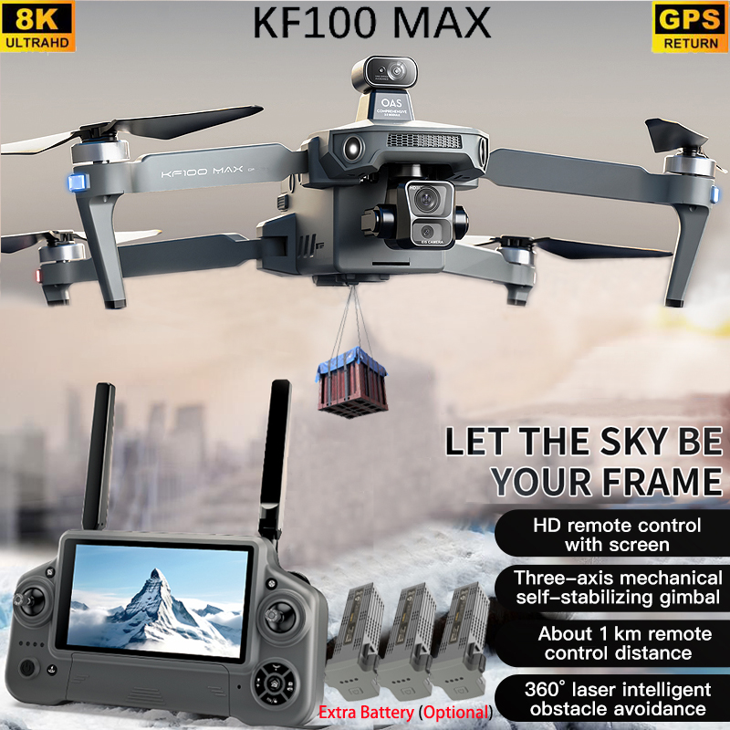 Drone Camera 4K - KF100 MAX GPS Drone 4K Fotocamera