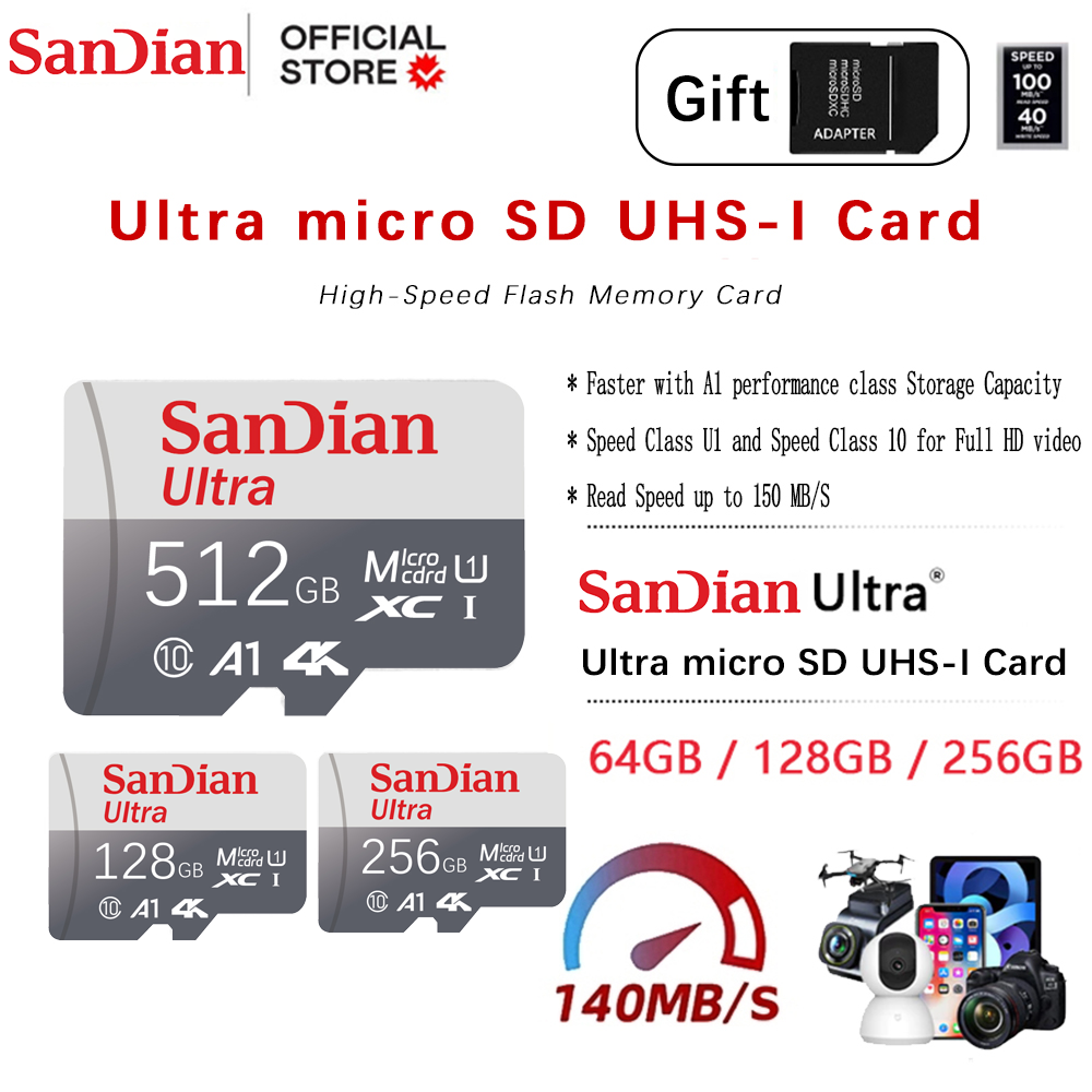 Drone Camera Waterproof - Scheda Micro TF SD da 128GB,