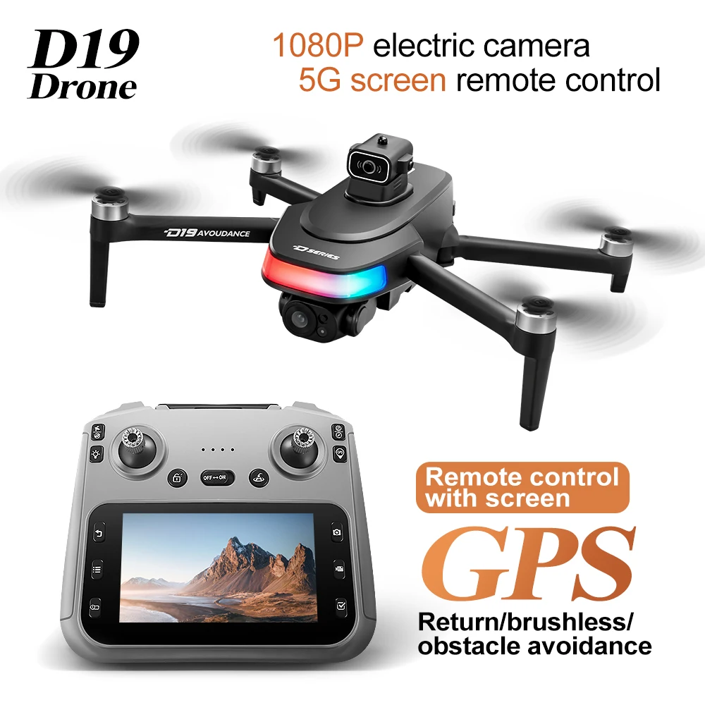 Drone GPS D19 con Telecamera 1 - Drone Camera Wide Angle recensione e prezzo